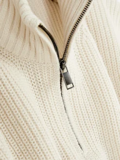 Homme Primark Pulls Et Gilets|Pull En Maille Côtelée à Col Zippé