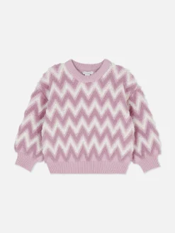 Enfant Primark Pulls Et Gilets|Pull En Maille Duveteuse à Motif Zigzag