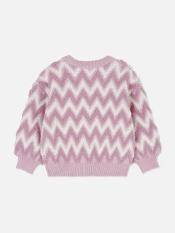 Enfant Primark Pulls Et Gilets|Pull En Maille Duveteuse à Motif Zigzag