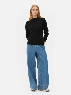 Femme Primark Pulls Et Gilets|Pull En Maille Torsadée à Col Montant