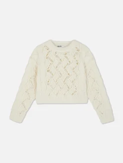 Femme Primark Pulls Et Gilets|Pull En Maille Torsadée Ajourée Rita Ora