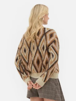 Femme Primark Pulls Et Gilets|Pull En Tricot à Motif Losange Rita Ora