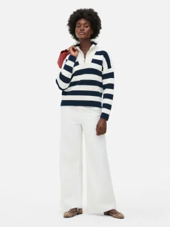 Femme Primark Pulls Et Gilets|Pull Tricoté à Encolure Zippée