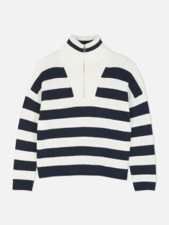 Femme Primark Pulls Et Gilets|Pull Tricoté à Encolure Zippée