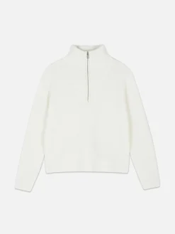 Femme Primark Pulls Et Gilets|Pull Tricoté à Encolure Zippée