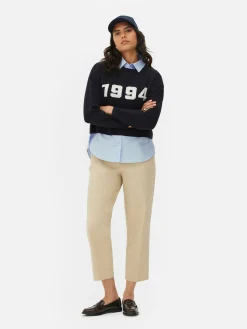 Femme Primark Pulls Et Gilets|Pull Tricoté à Message Et Chemise Deux-en-un