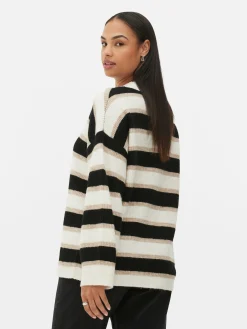 Femme Primark Pulls Et Gilets|Pull Tricoté Avec Manches à Revers