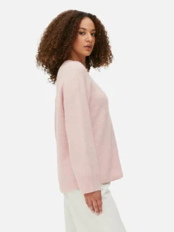 Femme Primark Pulls Et Gilets|Pull Tricoté Avec Manches à Revers