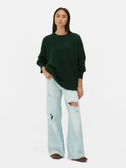 Femme Primark Pulls Et Gilets|Pull Tricoté Avec Manches à Revers