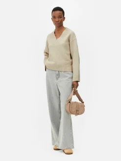 Femme Primark Pulls Et Gilets|Pull Tricoté épais à Col En V