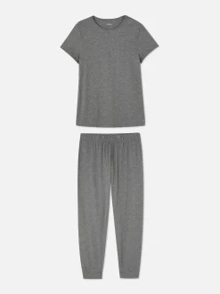 Femme Primark Ensembles Pyjamas|Pyjama à Manches Courtes En Jersey Imprimé