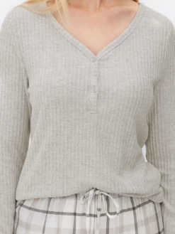 Femme Primark Ensembles Pyjamas|Pyjama à Manches Longues Avec Bas à Carreaux