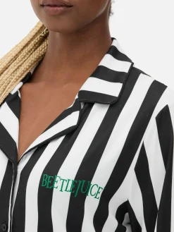Femme Primark Beetlejuice|Tout Halloween|Pyjama à Rayures Beetlejuice