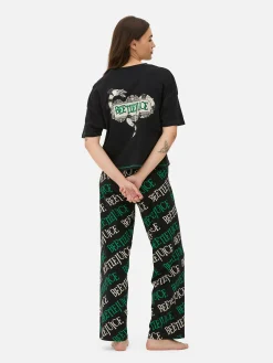 Femme Primark Beetlejuice|Tout Halloween|Pyjama Avec Logo Beetlejuice