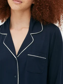 Femme Primark Ensembles Pyjamas|Pyjama Boyfriend En Jersey à Manches Longues