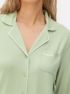 Femme Primark Ensembles Pyjamas|Pyjama Boyfriend En Jersey à Manches Longues