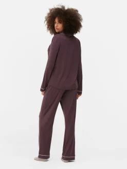 Femme Primark Ensembles Pyjamas|Pyjama Boyfriend En Jersey à Manches Longues