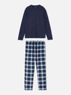 Homme Primark Pyjamas|Pyjama En Coton Brossé à Carreaux