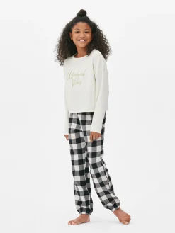Enfant Primark Pyjamas Et Vêtements De Nuit|Pyjama En Flanelle Brodé