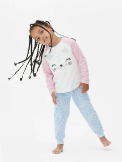 Enfant Primark Pyjamas Et Vêtements De Nuit|Pyjama En Molleton à Motif Chat