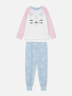 Enfant Primark Pyjamas Et Vêtements De Nuit|Pyjama En Molleton à Motif Chat