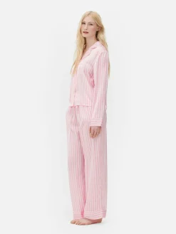 Femme Primark Ensembles Pyjamas|Pyjama En Satin à Manches Longues