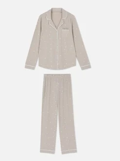 Femme Primark Ensembles Pyjamas|Pyjama Long Boyfriend à Motif
