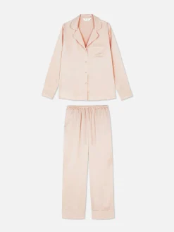 Femme Primark Ensembles Pyjamas|Pyjama Long En Satin