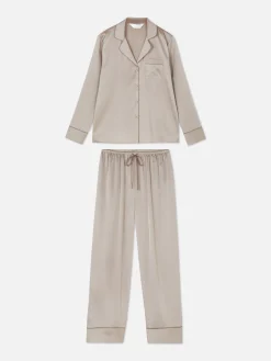 Femme Primark Ensembles Pyjamas|Pyjama Long En Satin