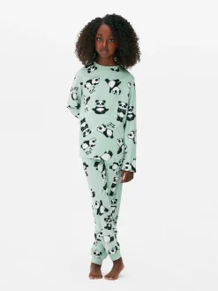 Enfant Primark Pyjamas Et Vêtements De Nuit|Pyjama Long En Velours à Motif Panda