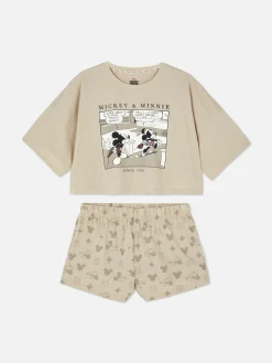 Femme Primark Ensembles Pyjamas|Pyjama Short à Motif Disney Mickey Mouse