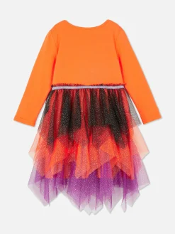 Enfant Primark Tout Halloween|Déguisements Halloween Pour Enfants|Robe D'Halloween Citrouille à Sequins
