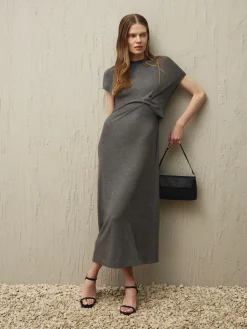 Femme Primark Robes|Robe Mi-longue Torsadée En Jersey The Edit