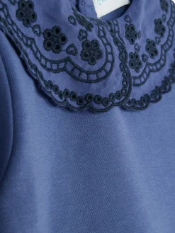 Enfant Primark Robes|Robe Sweat-shirt En Broderie Anglaise