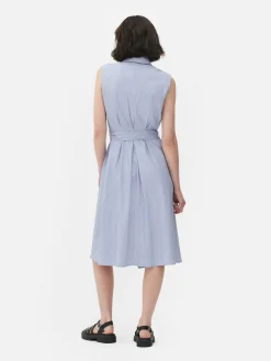 Femme Primark Robes|Robe-chemise Mi-longue Sans Manches