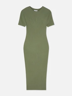 Femme Primark Robes|Robe-pull Mi-longue à Manches Courtes