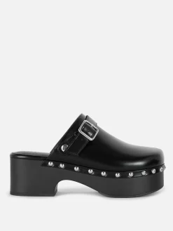 Femme Primark Chaussures À Talons|Sabots Cloutés à Talon épais Rita Ora