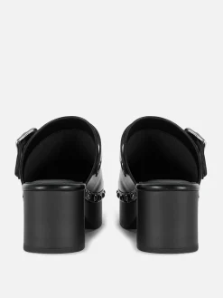 Femme Primark Chaussures À Talons|Sabots Cloutés à Talon épais Rita Ora