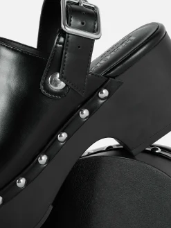 Femme Primark Chaussures À Talons|Sabots Cloutés à Talon épais Rita Ora