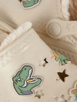 Enfant Primark Chaussons|Sabots Doublés En Fausse Fourrure à Motif Dinosaure