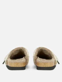 Femme Primark Chaussons|Sabots Mules Doublés De Fausse Fourrure Rita Ora