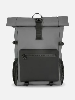 Homme Primark Sacs Et Portefeuilles|Sac à Dos Caoutchouté Rabattable Sur Le Dessus