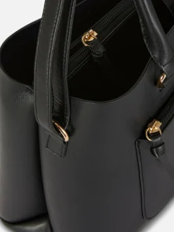 Femme Primark Sacs Et Porte-Monnaie|Sac Fourre-tout En Simili Cuir à Poche Zippée