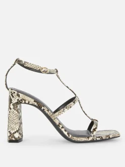 Femme Primark Chaussures À Talons|Sandales à Talon Carré Et Bride En T Rita Ora