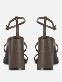 Femme Primark Chaussures À Talons|Sandales à Talon Carré Et Bride En T Rita Ora