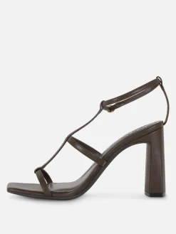 Femme Primark Chaussures À Talons|Sandales à Talon Carré Et Bride En T Rita Ora