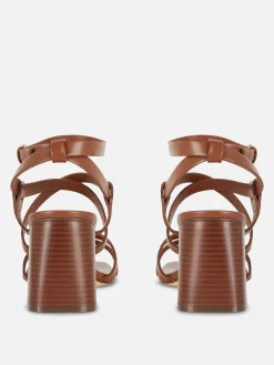 Femme Primark Chaussures À Talons|Sandales à Talon Carré Et Lanière Croisée