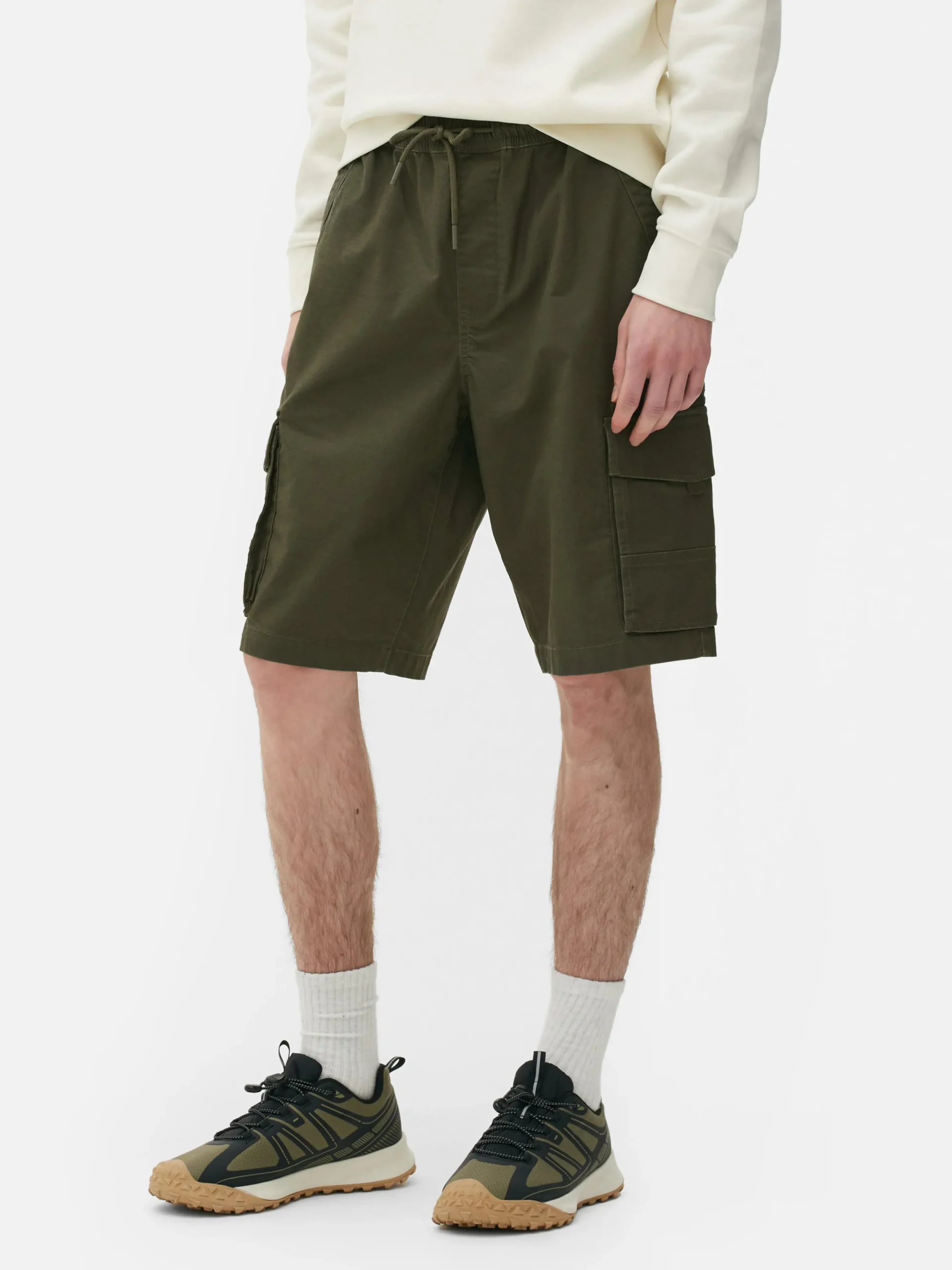 Homme Primark Shorts|Short Cargo Avec Cordon De Serrage
