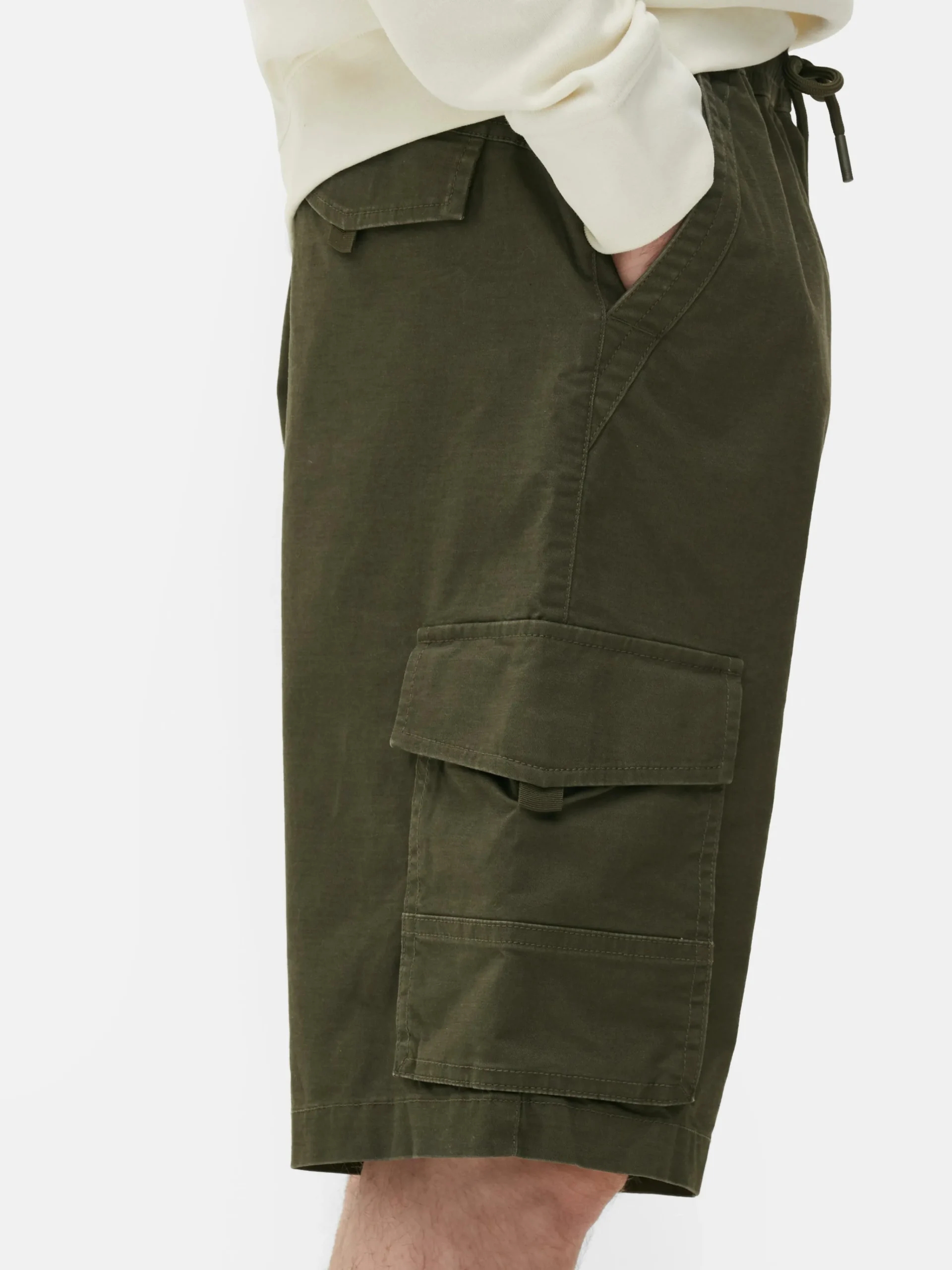 Homme Primark Shorts|Short Cargo Avec Cordon De Serrage