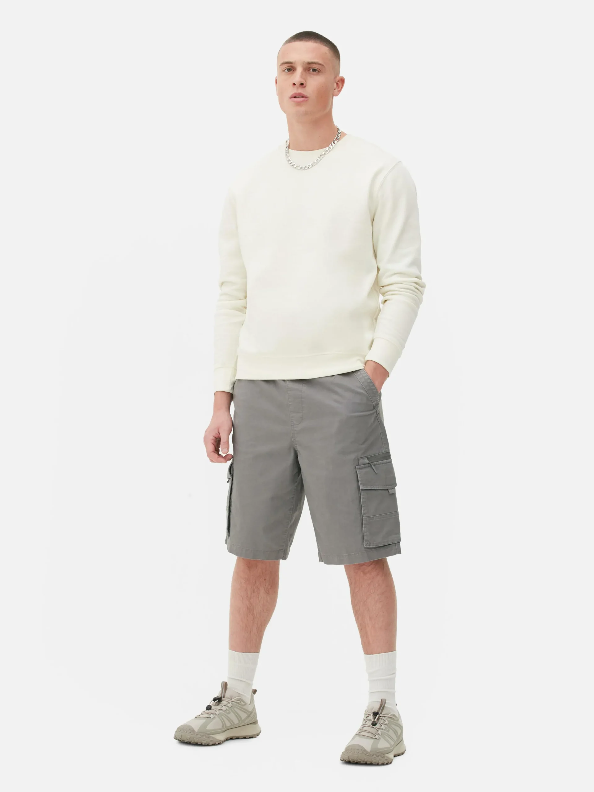 Homme Primark Shorts|Short Cargo Avec Cordon De Serrage